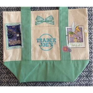 Disney Tinkerbell Neverland Custom Made Trader Joes Mini Tote One of a Kind